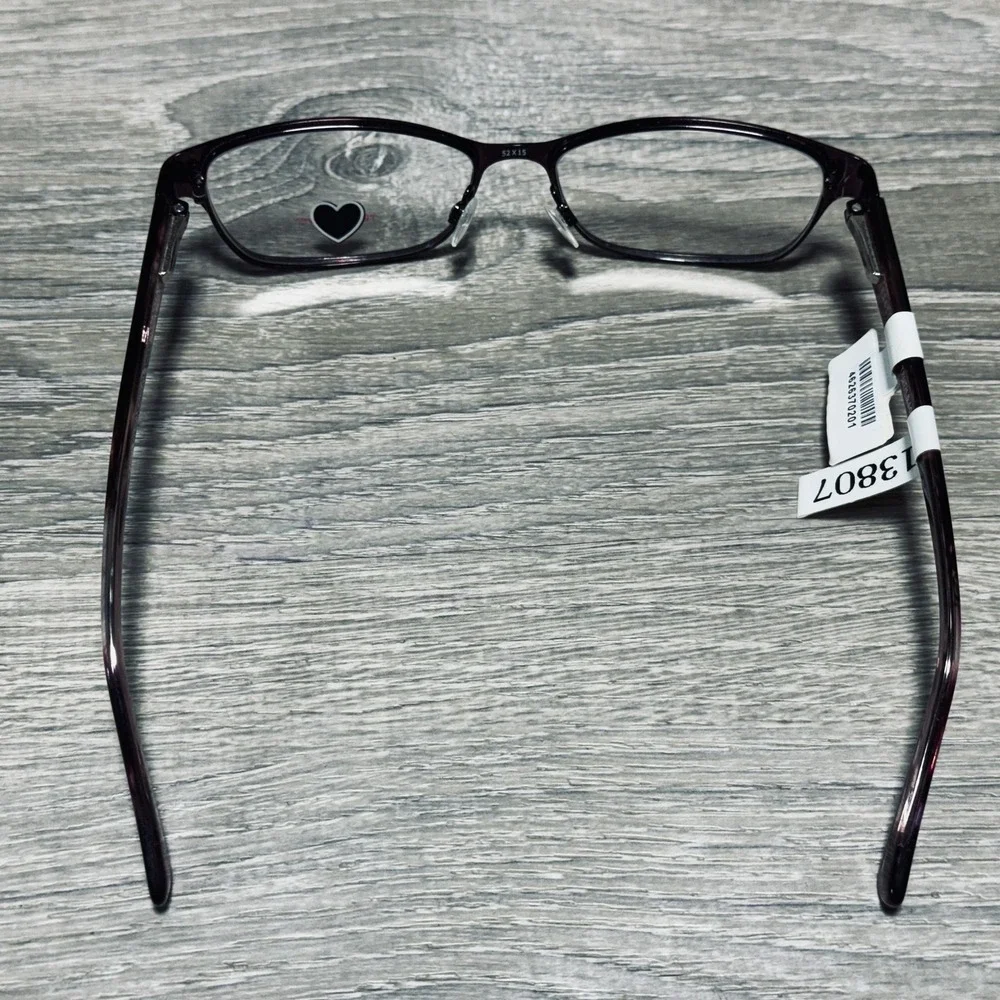 Truth & Love 08 80 Eyeglass Frames Womens 52-15-135 Purple Rectangular Optical